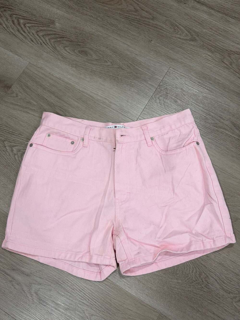 Tommy Hilfiger Women's Pink Denim Jean Shorts Size 8
